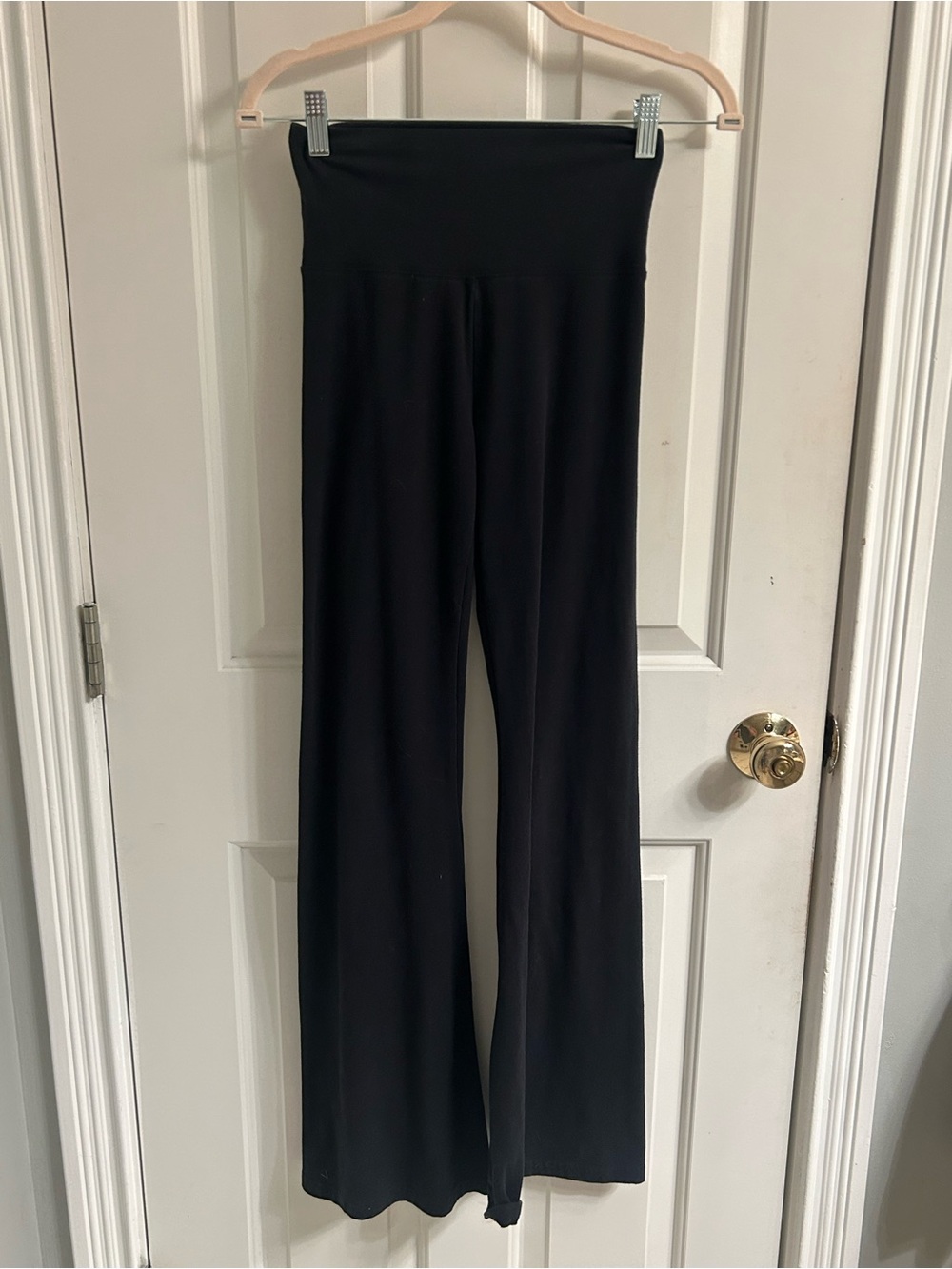 aerie Black High-Rise Flare-Leg Leggings